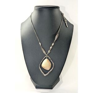 Kenneth Cole Gold Silver Tone Pendant Necklace